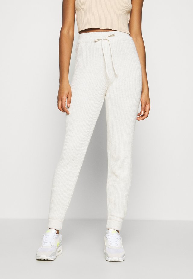 LOUNGEWEAR JOGGER - Verryttelyhousut - oatmeal