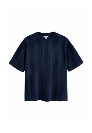 Next TEXTURED VERTICAL STRIPE - Trükipildiga T-särk - indigo blue