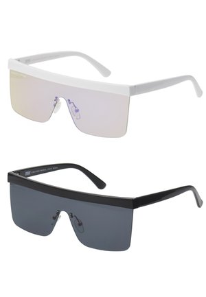 Urban Classics SUNGLASSES RHODOS 2 PACK - Sunglasses - black and white/multicoloured