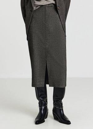 MIDI CON MOTIVO SPIGATO - Gonna a campana - var fango