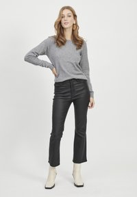 Object OBJTHESS LS O-NECK - Camisola - medium grey melange