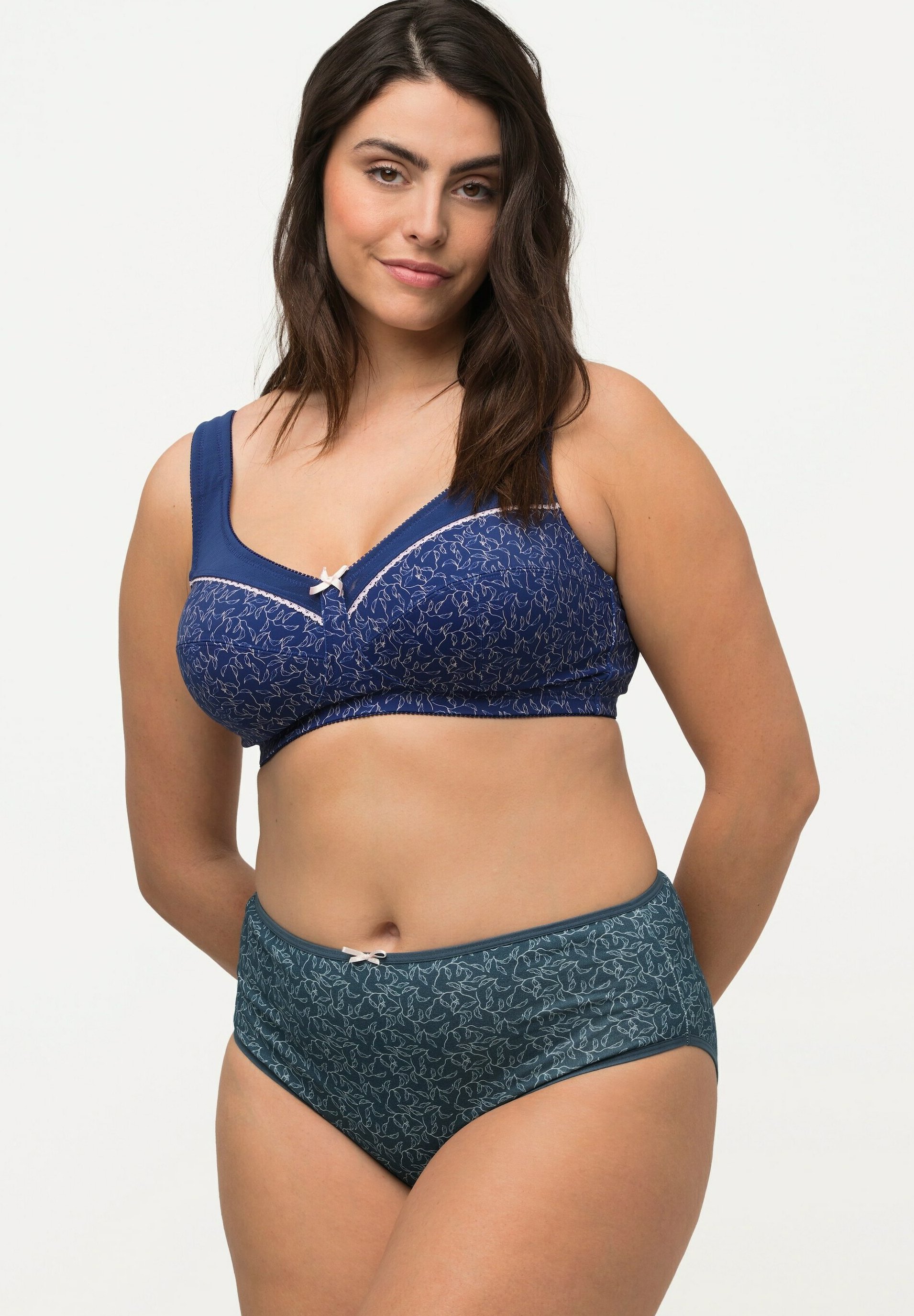 Ulla Popken Slips, 5er-Pack, Einfarbig, BIS GR. 66/68, Bleu Pétrole - View #6