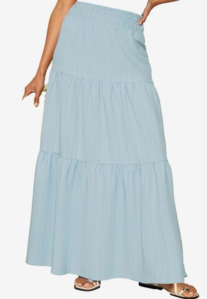 TEXTURED BOHO STYLE MIDI - Maxisukňa - navy blue