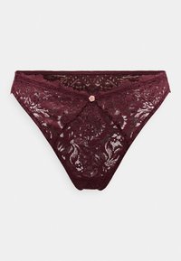 Lindex BRIEF THONG REGULAR LYDIA - String - dark dusty red