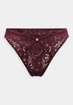 Lindex BRIEF THONG REGULAR LYDIA - Tange - dark dusty red