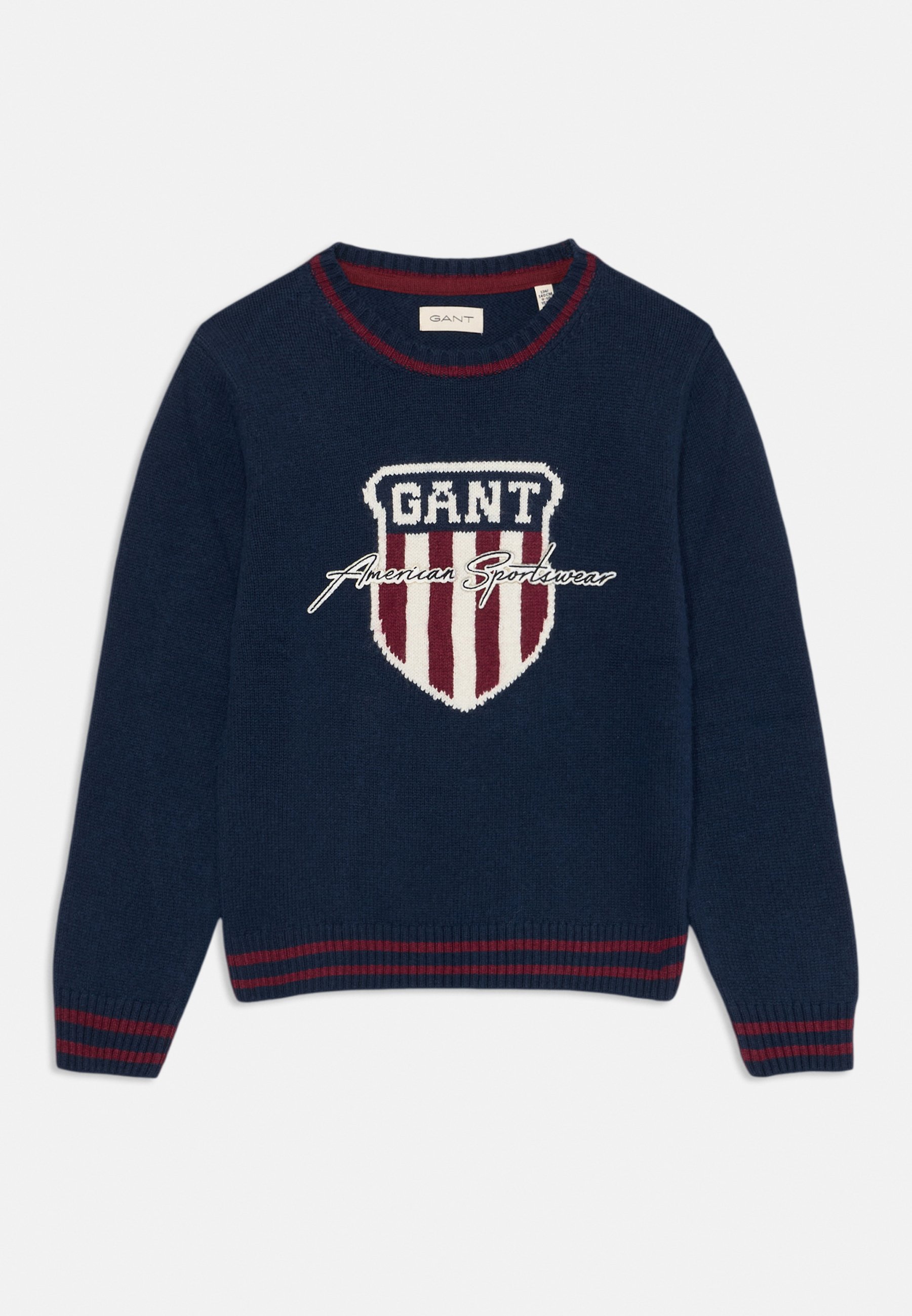 GANT GRAPHIC C NECK UNISEX Jumper evening blue/dark blue