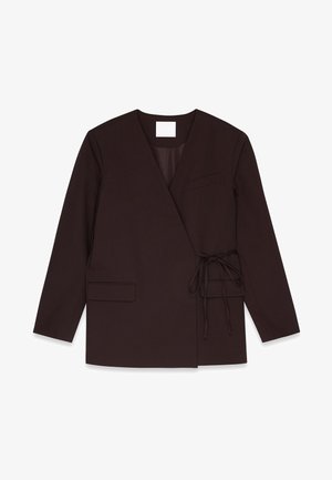 TIE DETAIL - Lühike jakk - brown
