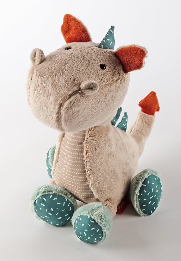 KUSCHELTIER DRACHE PATCHWORK SWEETY – Kuscheltier – taupe mehrfarbig