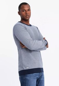 Ombre Strickpullover - navy