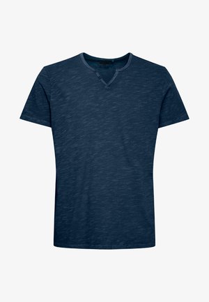 Blend, BHASTON SPLIT NECK - T-shirt basic - dress blues