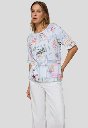 Rabe, RABE T-SHIRT - Print T-shirt - hellblau
