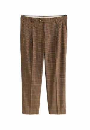 Next, TAILORED FIT GUN CLUB CHECK SUIT TROUSERS - Trousers - brown