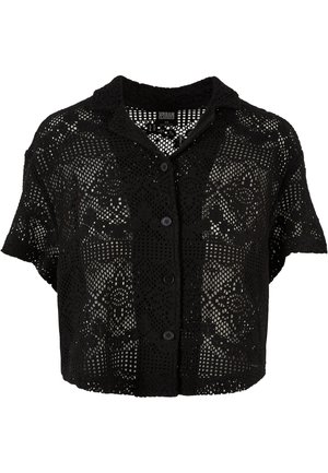 Urban Classics RESORT - Button-down blouse - black