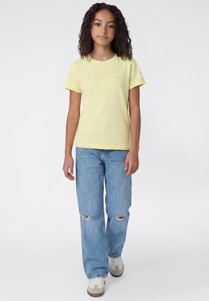 Champion, TEE ICONS - T-shirt print - light yellow