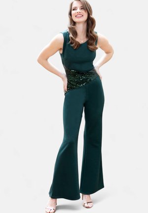 SEQUIN-WAIST  - Jumpsuit - bottle green