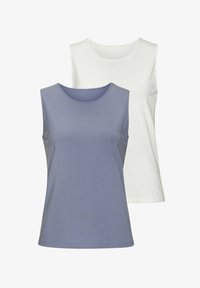 Unausgewählt, hellblau creme