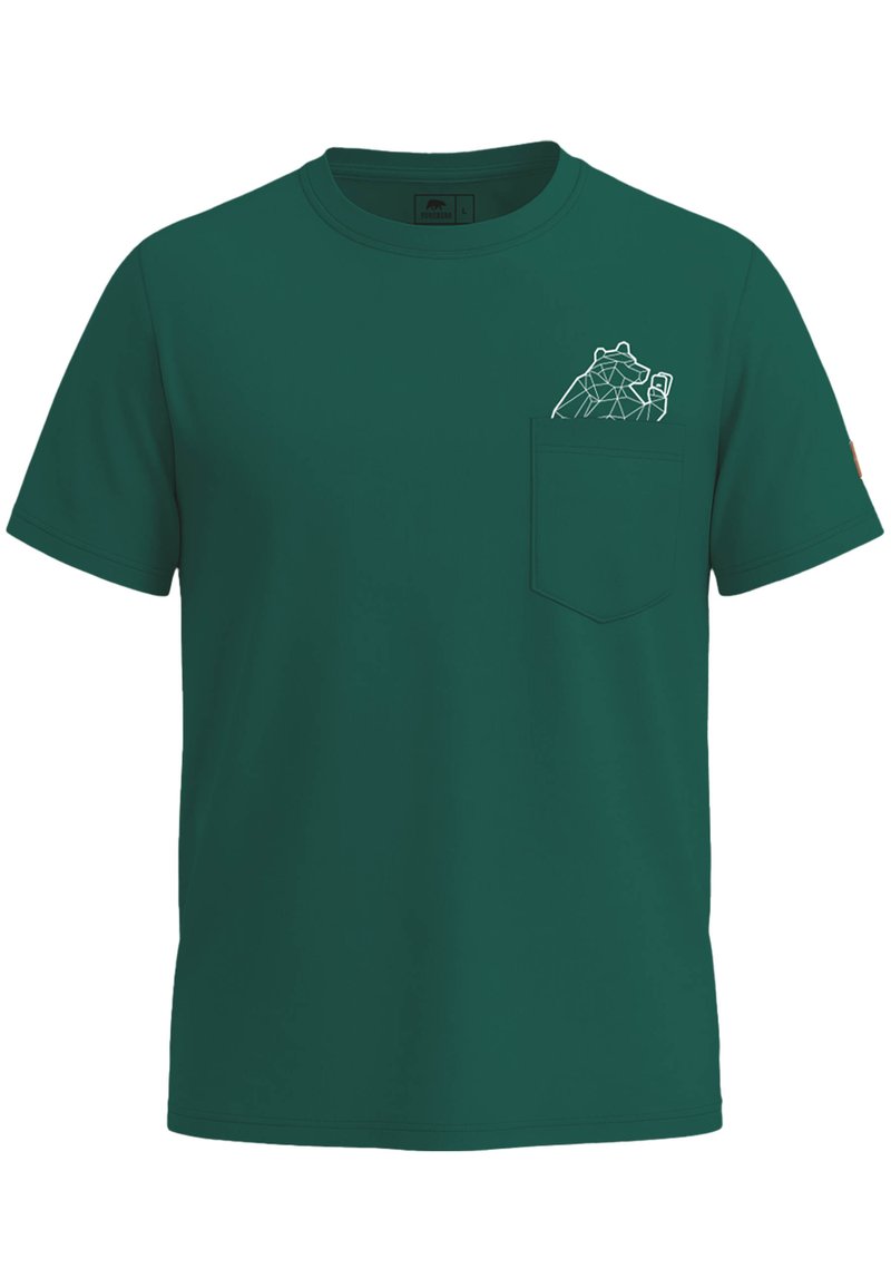 FORSBERG Camiseta estampada - dunkelgrün