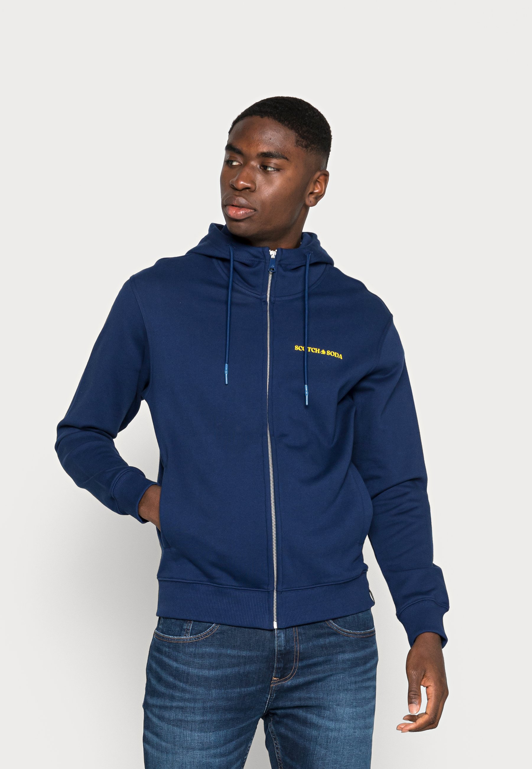 Scotch & Soda ZIP-THRU HOODIE Sudadera con cremallera - marine/azul - Zalando.es