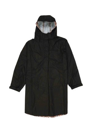 FRAAS, PLAID CHECK PONCHO - Parka - caviar