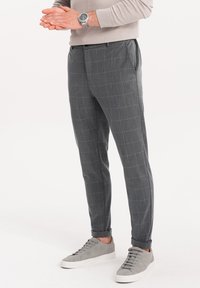 Ombre DELICATE CHECK  - Broek - grey