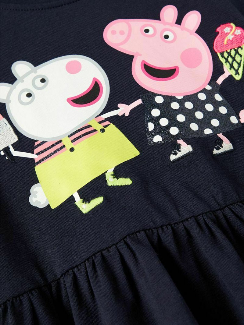 Kinder Freizeitkleider | Name it NMFPEPPAPIG MASKA DRESS Jerseykleid dark sapphire/dunkelblau meliert - JR84087 Kinder Freizeitkleider | Name it NMFPEPPAPIG MASKA DRESS Jerseykleid dark sapphire/dunkelblau meliert - JR84087