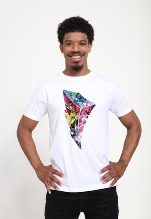 Henry Tiger POWER RANGERS LIGHTNING FILL - T-shirt print - white