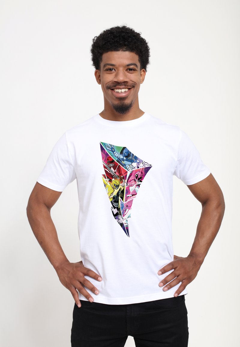 Henry Tiger POWER RANGERS LIGHTNING FILL - Camiseta estampada - white