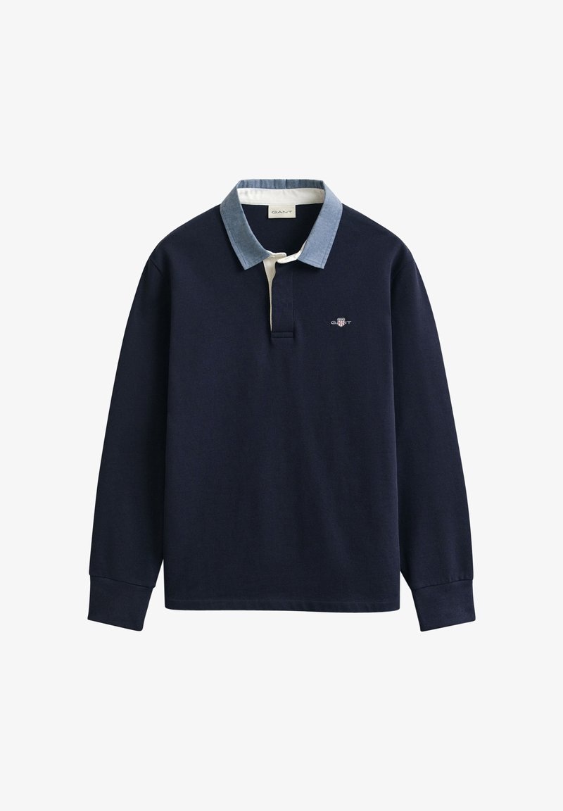 GANT SCRIPT - T-shirt basic - evening blue/blu scuro GANT SCRIPT - T-shirt basic - evening blue/blu scuro