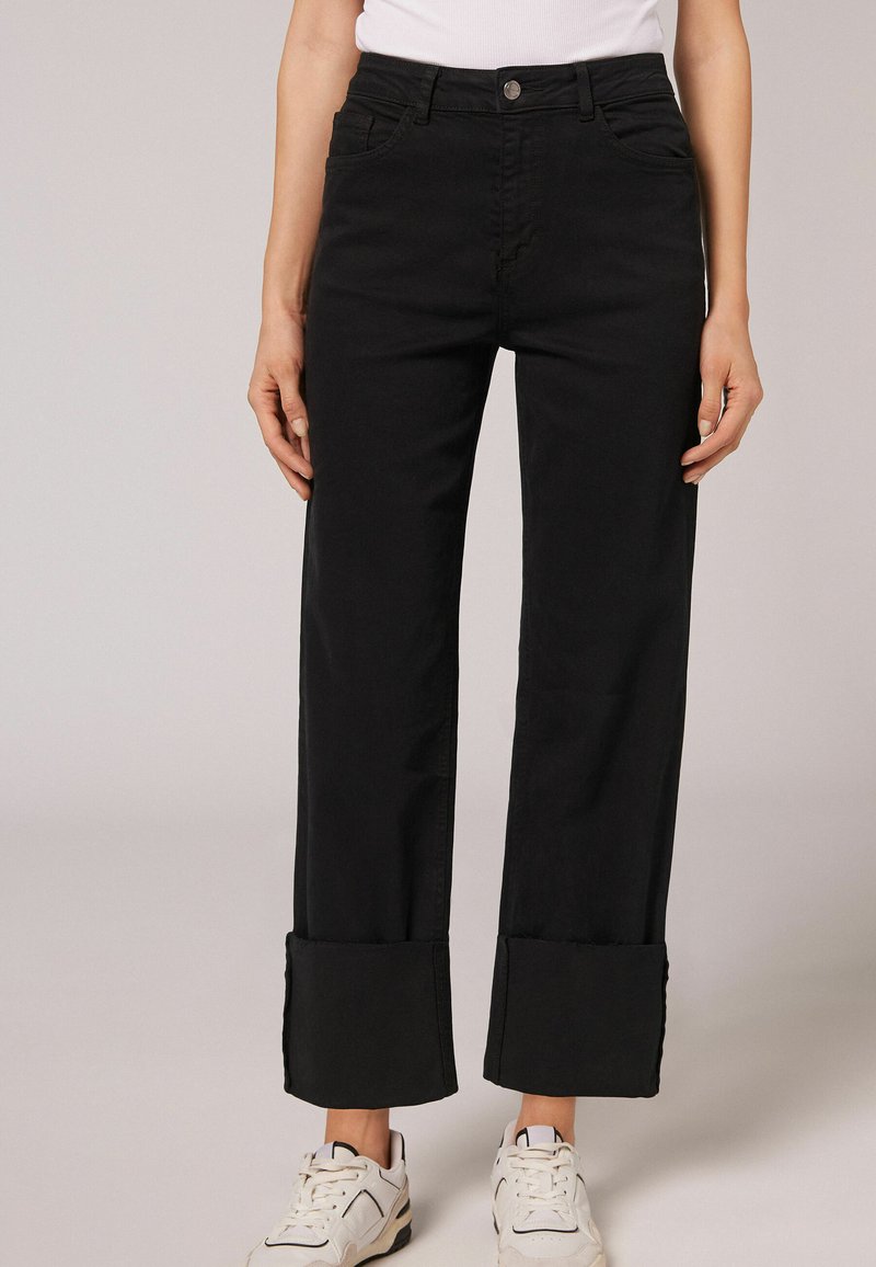 Baldinini Trend Black Cotton Straight-Leg Jeans
