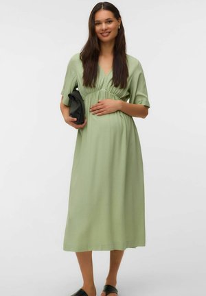 MAMALICIOUS KLEID MLLINA UMSTANDSKLEID - Hverdagskjole - laurel green