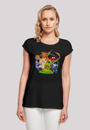 DISNEY DIE MUPPETS GROUP CIRCLE - Apdrukāts T-krekls - black