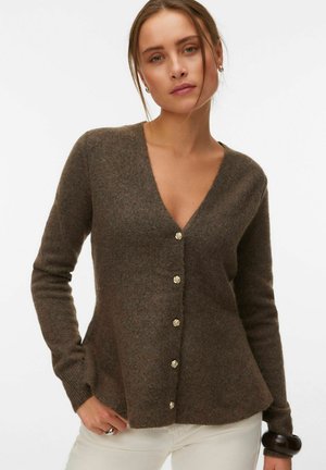 STRICKJACKE VMGRACE STRICKJACKE - Jopica - chocolate chip