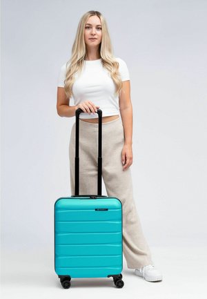 FRANKY, MUNICH 4.0 4 ROLLEN KABINENTROLLEY S 53 CM MIT DEHNFALTE UNISEX - Trolley - aqua dull