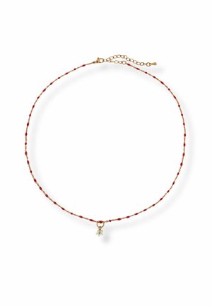 ByNouck PINK DOTS LITTLE FLOWER - Ketting - gold coloured