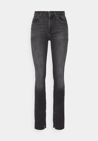 ONLBLUSH SLIT - Flared Jeans - black denim