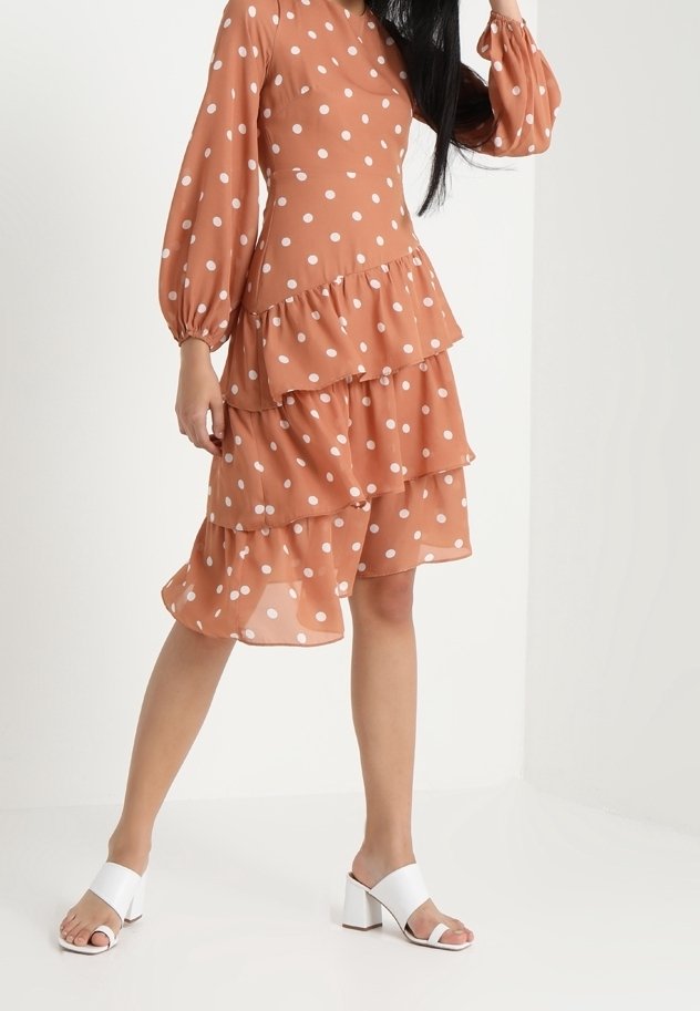 Fashion Union Day dress - apricot - (Pre-owned) - Zalando.ie Fashion Union Day dress - apricot - (Pre-owned) - Zalando.ie