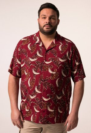 Men Plus, Hemd - burgundy red