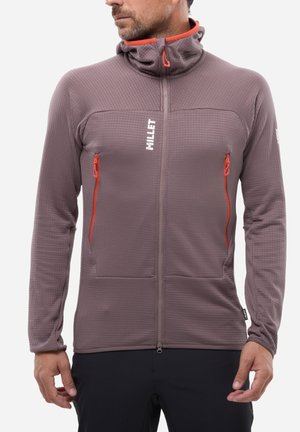 FUSION GRID  - Sweat zippé - marron