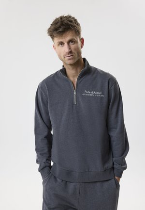 TWO SOON HALF-ZIP - Felpa - asphalt