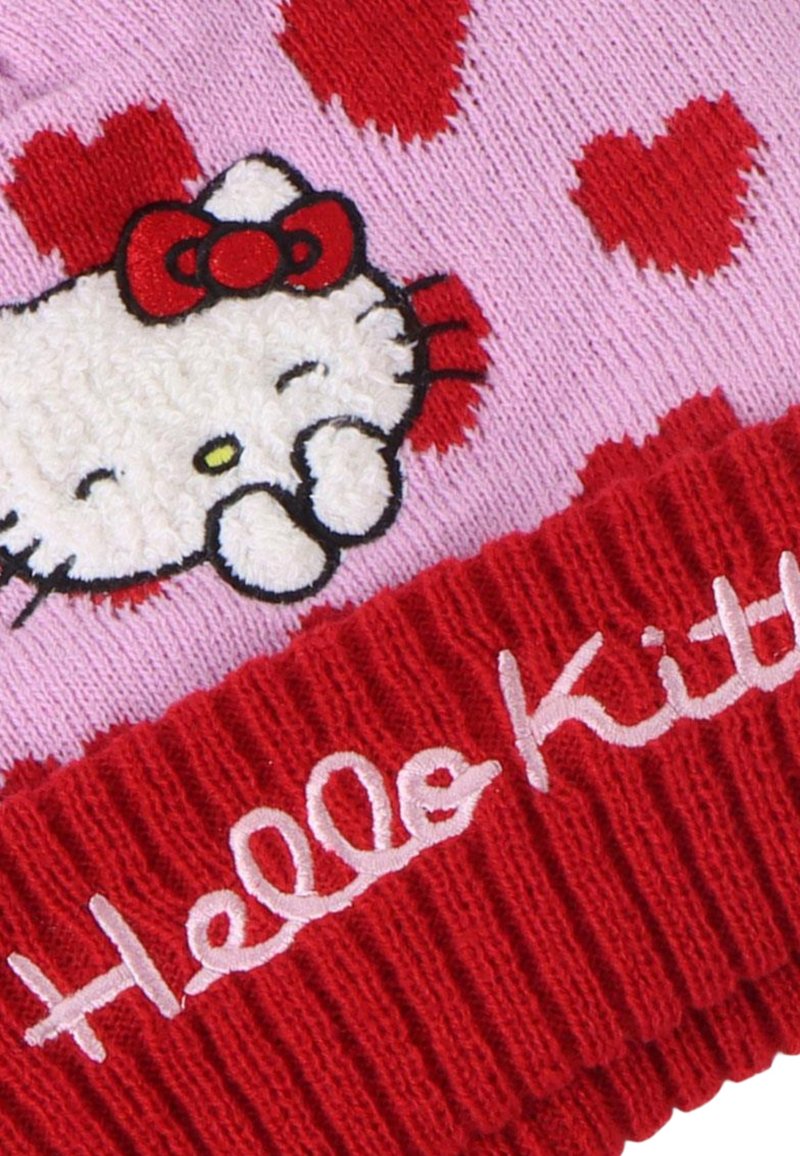 Bonnet Hello Kitty Hip Hop Hiver - Marque Actual Fact - Rose Laine - Taille Unique Adulte Unisexe - Neuf Avec étiquettes