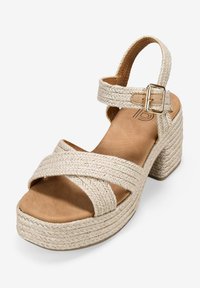 Bosanova Sandalias con plataforma - beige