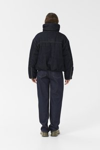 Gestuz RINOVA PUFFER - Vinterjakke - dark blue unwashed