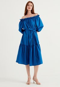 Herita BALLOON SLEEVE - Vardagsklänning - blue