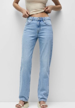 Jeans Straight Leg - light-blue denim