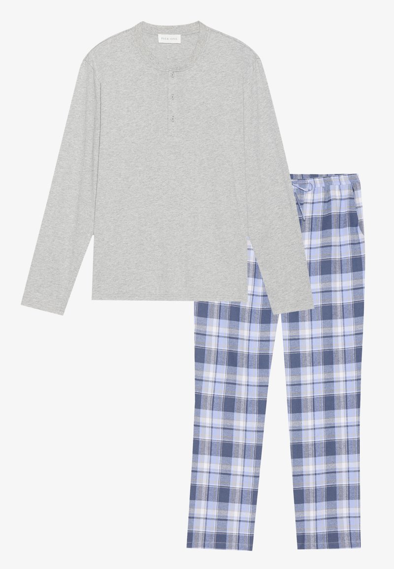 Wrangler Uomo Set Pigiama Invernale | Maglia A Nido D'Ape E Pantaloni In Flanella