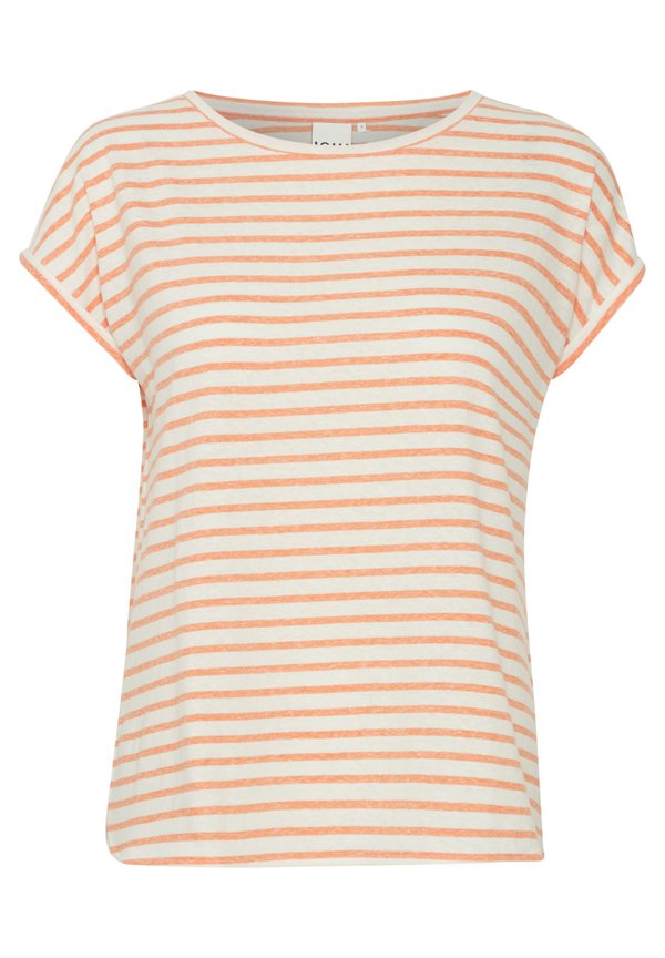 IHYULIETTA - Print T-shirt - coral rose stripe2