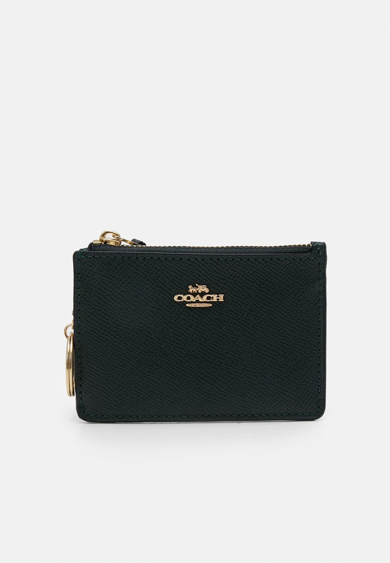 Coach BOX PROGRAM CROSSGRAIN MINI SKINNY Wallet amazon green/green