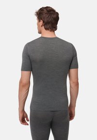 Danish Endurance MERINO SHORT SLEEVE - Jednoduché tričko - dark grey