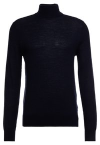 Námořnický rolák vyrobený z měkkého, lehkého pleteného materiálu. Má dlouhé rukávy a přiléhavý střih se bočními rozparky na spodním lemu.