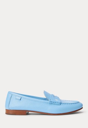 PEBBLED LEATHER PENNY LOAFER - Pantofi slip-on - baby blue